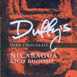 Duffys Nicaragua Rico Rugoso 76% dark chocolate bar