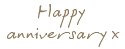 happy anniversary font for tile