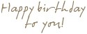 happy birthday font for tile