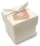 ivory chocolate cube