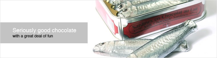 novelty chocolates sardines tin