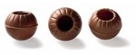 Milk chocolate truffle spheres group