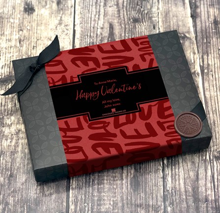 12 Box - Red Love Lettering