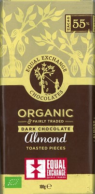 Equal Exchange, Toasted almond dark chocolate bar