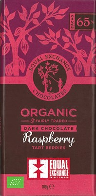 Equal Exchange, Organic Raspberry dark chocolate bar