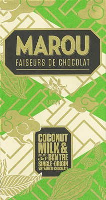 Marou, Ben Tre 55% coconut milk chocolate bar