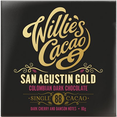 Willie's San Agustin Gold 88% dark chocolate bar