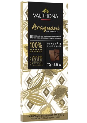 Valrhona Araguani, 100% dark chocolate bar