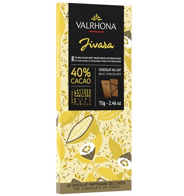 Valrhona Jivara, 40% milk chocolate bar