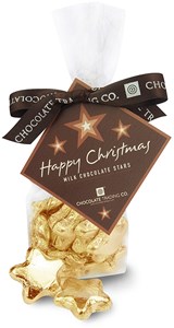 Gold Christmas Chocolate Stars