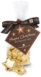 Gold Christmas chocolate stars