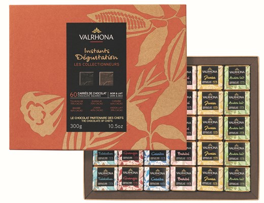 Valrhona, Les Collectionneurs, Assorted Chocolate Tasting Squares 300g