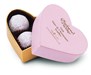 Pink heart Champagne truffles gift box