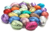 Foiled mini chocolate easter eggs bulk bag