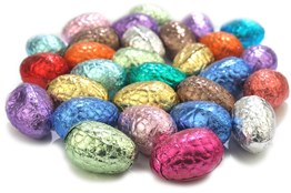 Foiled mini chocolate easter eggs bulk bag