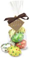 Spotty chocolate easter eggs with gift wrap option