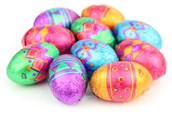 Patterned mini Easter eggs