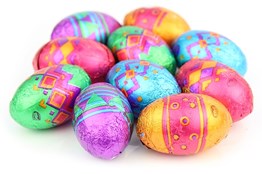 Patterned mini Easter eggs