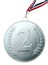 100mm Silver chocolate medal
