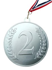  100mm Silver Chocolate Medal