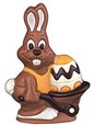 Chocolate Easter bunny & barrow