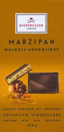 Niederegger marzipan with Wanut & Maple Syrup, dark chocolate bar