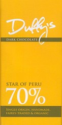 Star of Peru, 70% dark chocolate bar