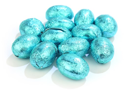 Blue Foiled Mini Easter Eggs