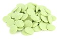 Green chocolate chips (lemon flavoured)