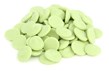 Green chocolate chips (lemon flavoured)