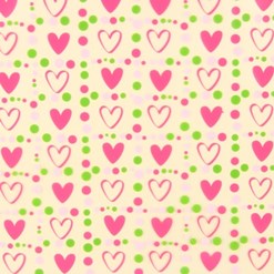 Pretty hearts, chocolate transfer sheets