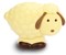 White chocolate Easter lamb