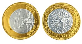 Euro chocolate coins