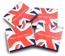 Personalised Union Jack chocolate neapolitans