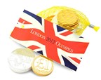 Olympics net of chocolate coins