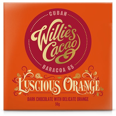 Willie's Luscious Orange dark chocolate bar