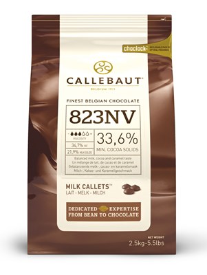 Callebaut, milk chocolate couverture chips 2.5kg