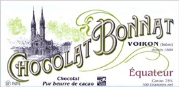 Chocolat Bonnat, Equateur, 75% dark chocolate bar