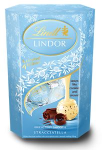 Lindt , Lindor Stracciatella chocolate truffles