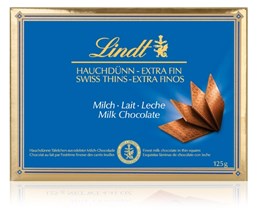 Lindt milk chocolate thins