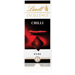 Lindt Excellence Chilli dark chocolate bar
