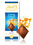 Lindt Excellence, crunchy caramel milk chocolate bar
