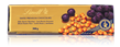 Lindt, milk chocolate bar with hazelnuts and raisins