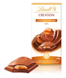 Lindt Creation, milk chocolate with caramel bar