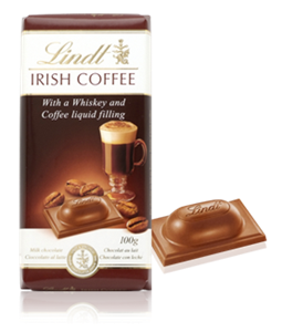 Lindt Irish Coffee milk chocolate bar