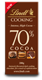 Lindt, 70% dark cooking chocolate bar