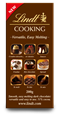 Lindt 51% dark cooking chocolate bar
