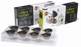 Chocolate coffee & tea cups