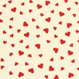Red hearts chocolate transfer sheets