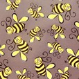 Bees chocolate transfer sheets